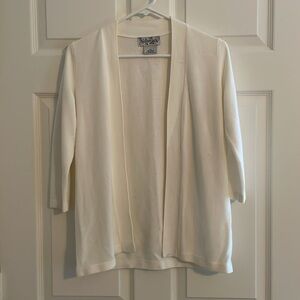 Soft Surroundings Cream Open Cardigan